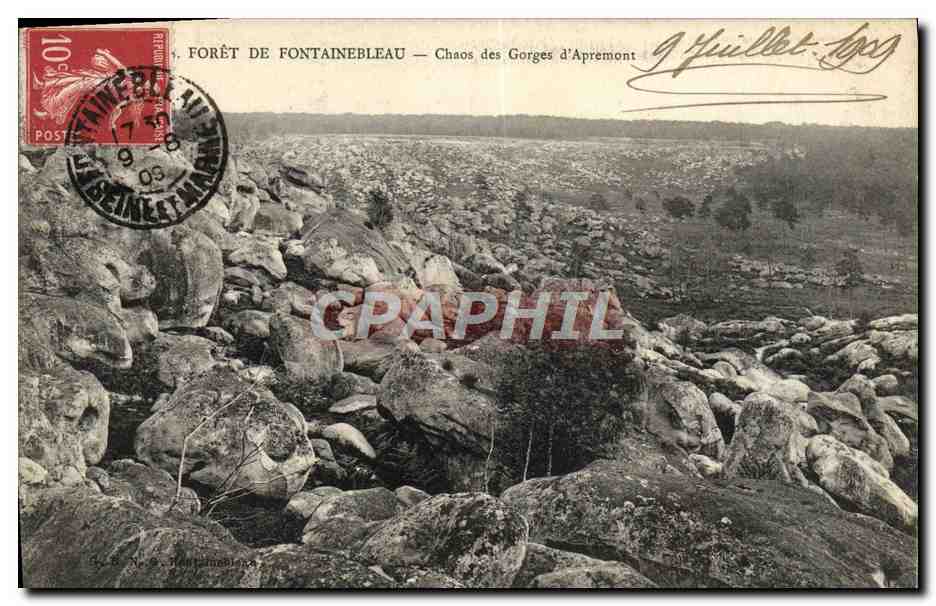 Forêt de Fontainebleau — Chaos des Gorges d'Apremont — éditeur non identifié