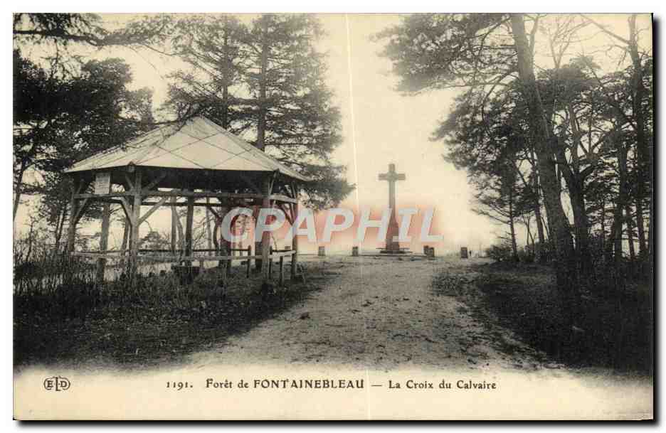 CPA Foret De Fontainebleau La Croix Du Calvaire