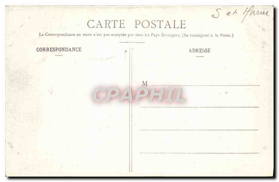 Forêt de Fontainebleau — La Briarée (Futaie du Bas-Bréau - Gorges d'Apremont) — CPAPHIL n°396 — Verso