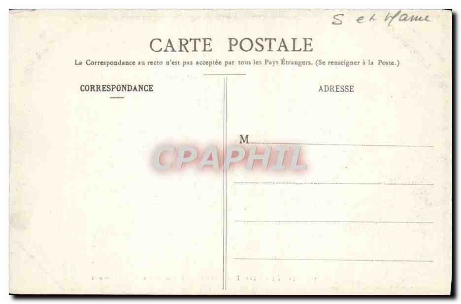 Forêt de Fontainebleau — Eingang zum Désert d'Apremont — n° 387 — Rückseite