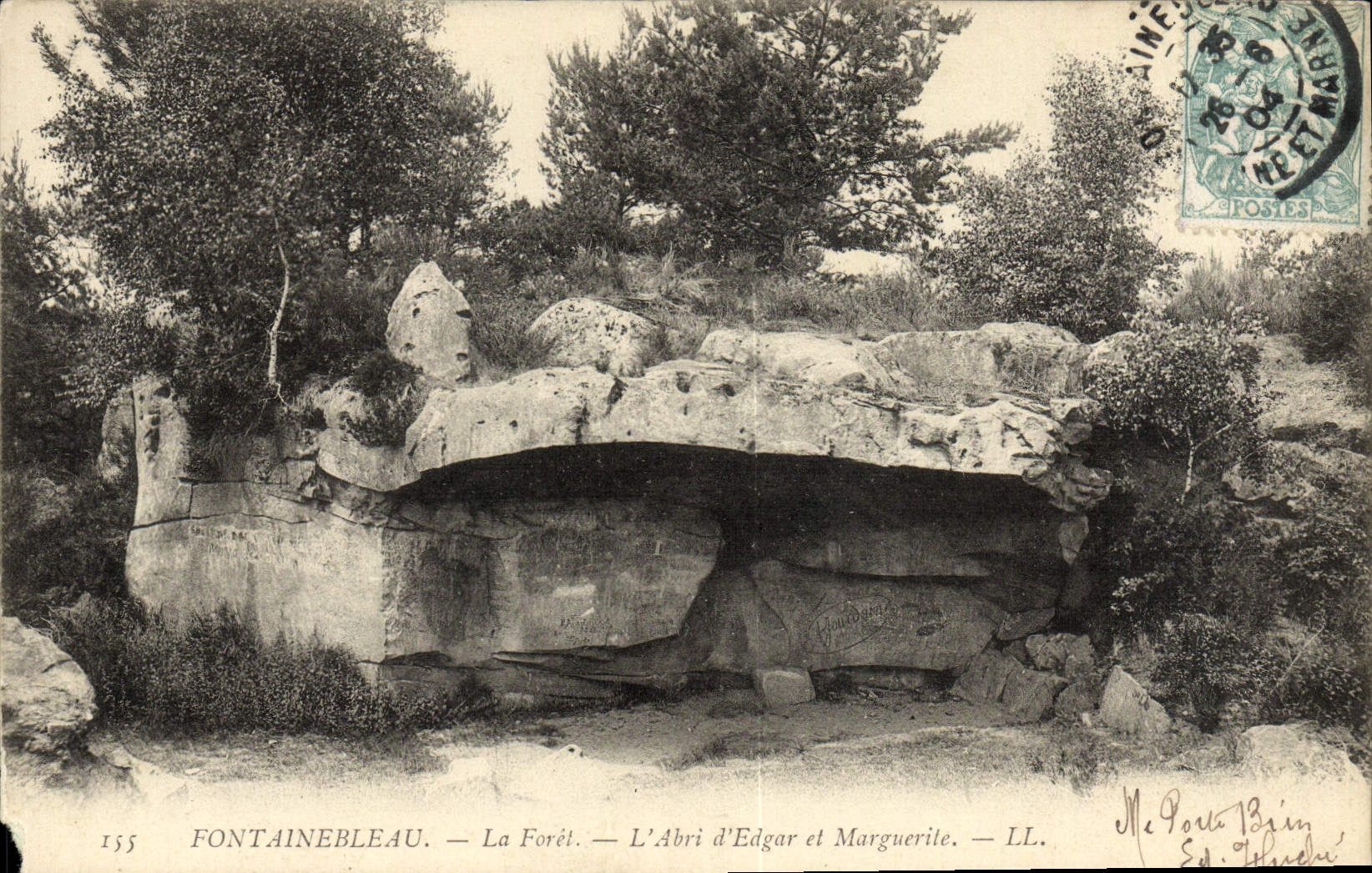 Fontainebleau — La Forêt — L'Abri d'Edgar et Marguerite — LL. — Me Porte Bign Ed. Théodore