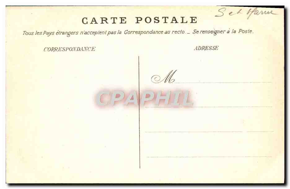 Fontainebleau Forest — Belvédère Carnot (Rocher Cassepot) — unidentified publisher, no. 362 — Back