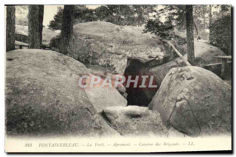 Fontainebleau — La Forêt — Apremont — Caverne des Brigands — LL. — N° 341