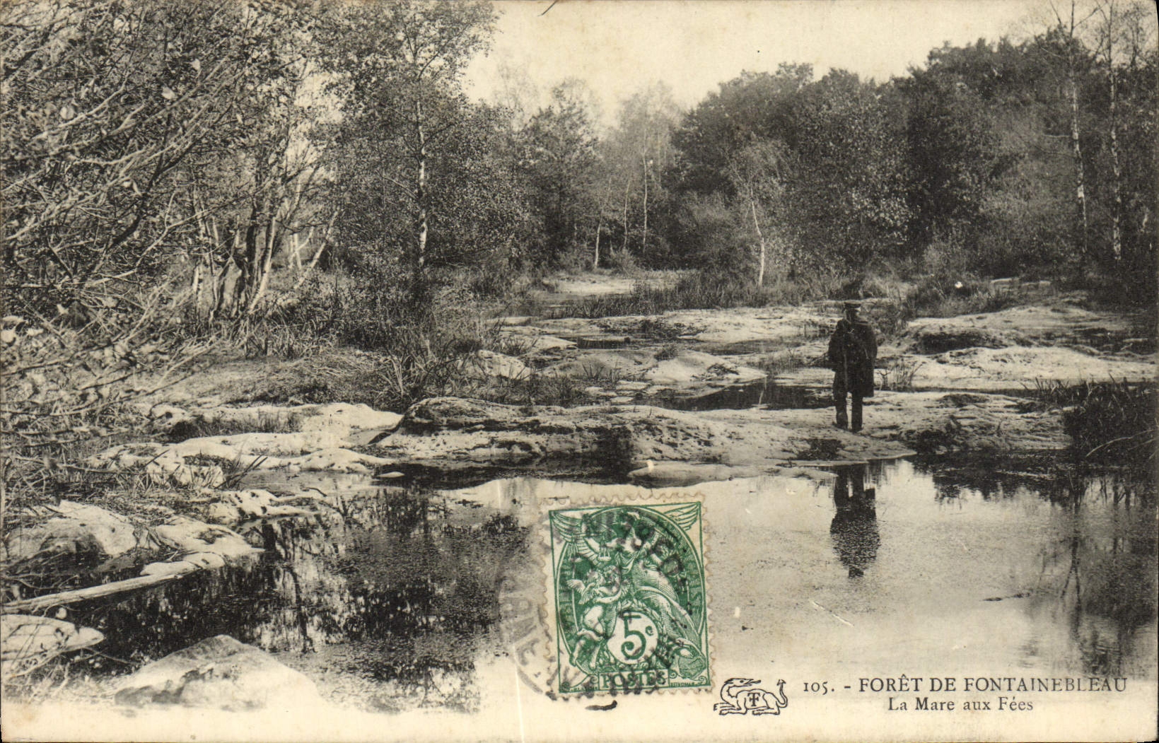 Forêt de Fontainebleau — La Mare aux Fées — éditeur non identifié, n° 105