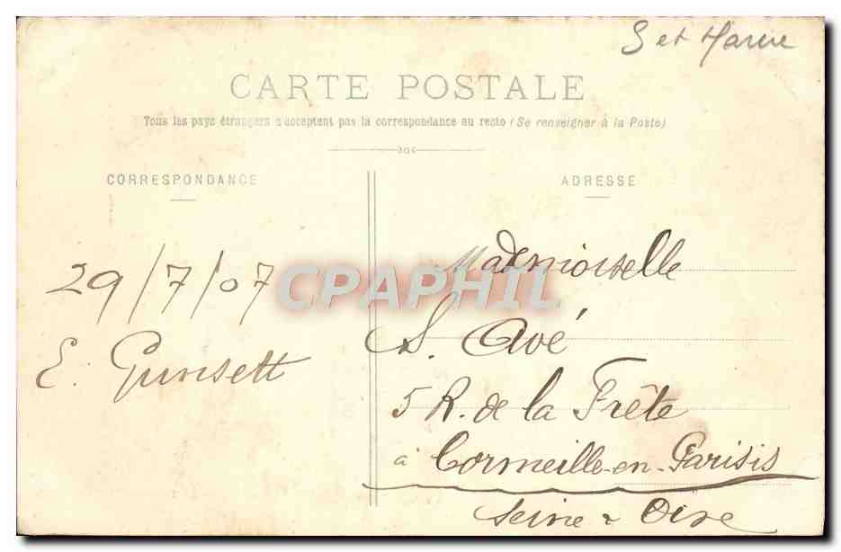 Forêt de Fontainebleau — La Mare aux Fées — éditeur non identifié, n° 105 — Verso