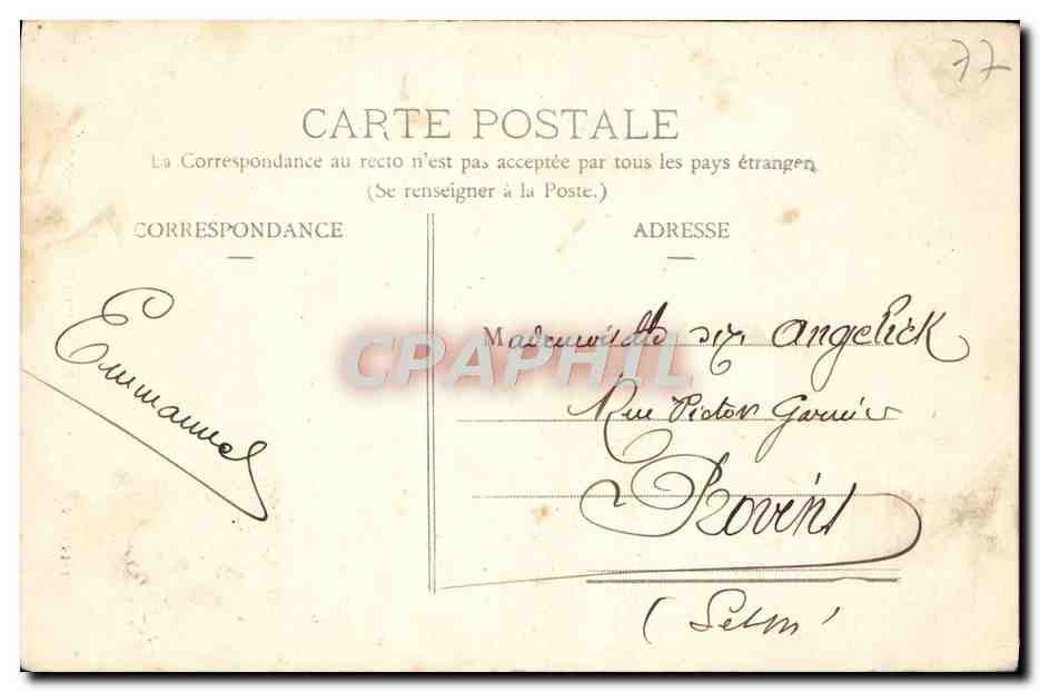 CPA Environs De Courgivaux La Tour De Nogentel — Rückseite