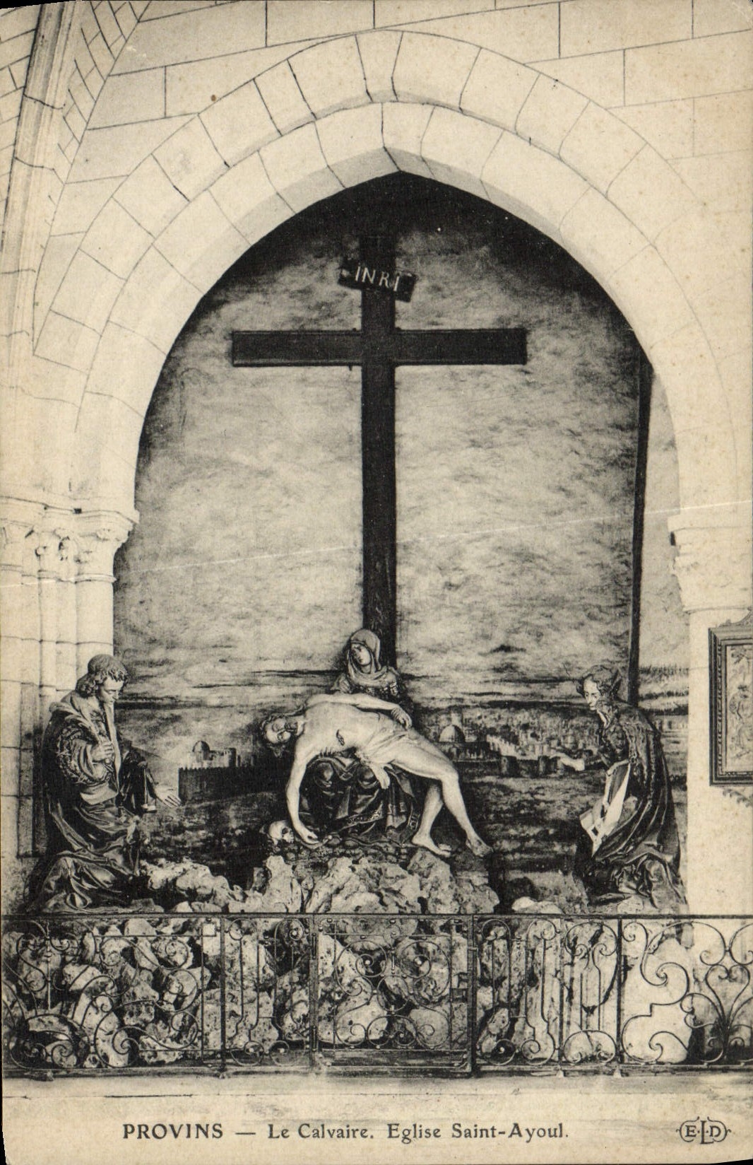 Provins — The Calvary. Church of Saint-Ayoul.