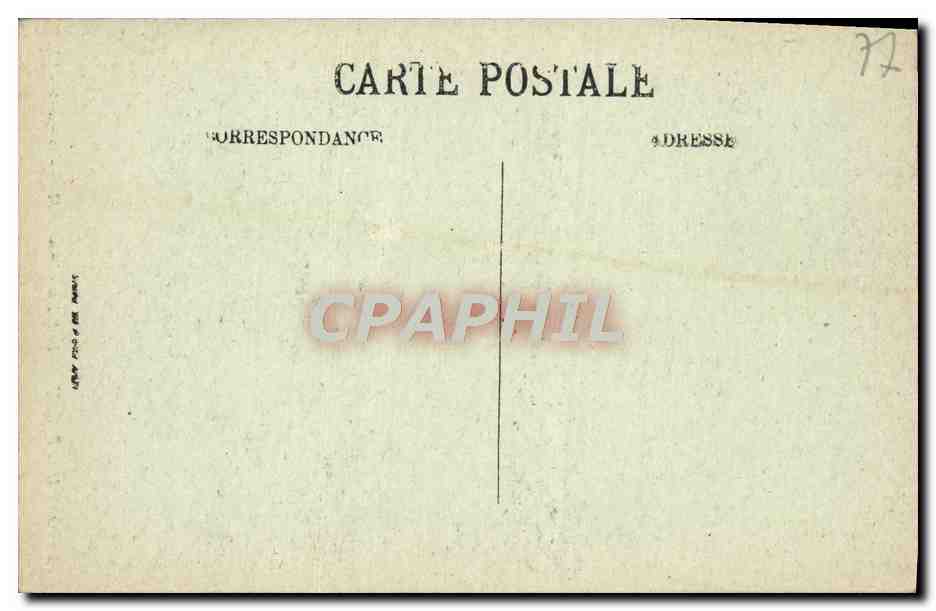 Fontainebleau — Le Palais — Le lit de Marie-Antoinette — LL. n°73 — Verso