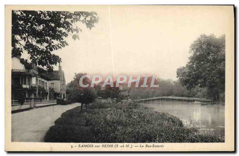 CPA Samois Sur Seine Le Bas Samois