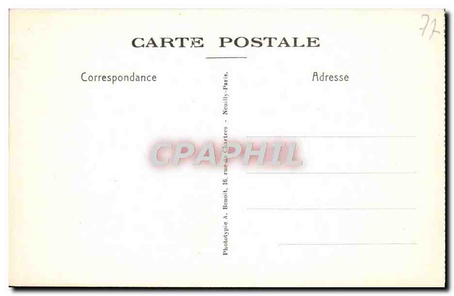 CPA Maison De Retraite Samois Sur Seine Promenade A La Seine — Rückseite