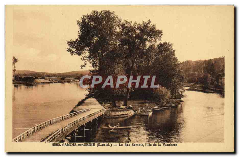 CPA Samois Sur Seine Le Bas Samois l'Ile de la Vauthere