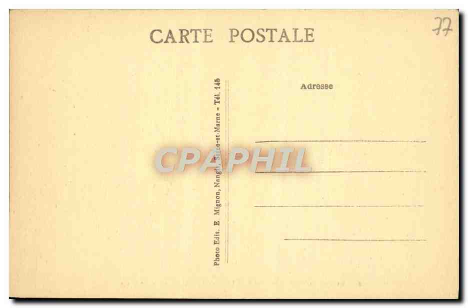 CPA Samois Sur Seine Le Bas Samois l'Ile de la Vauthere — Rückseite