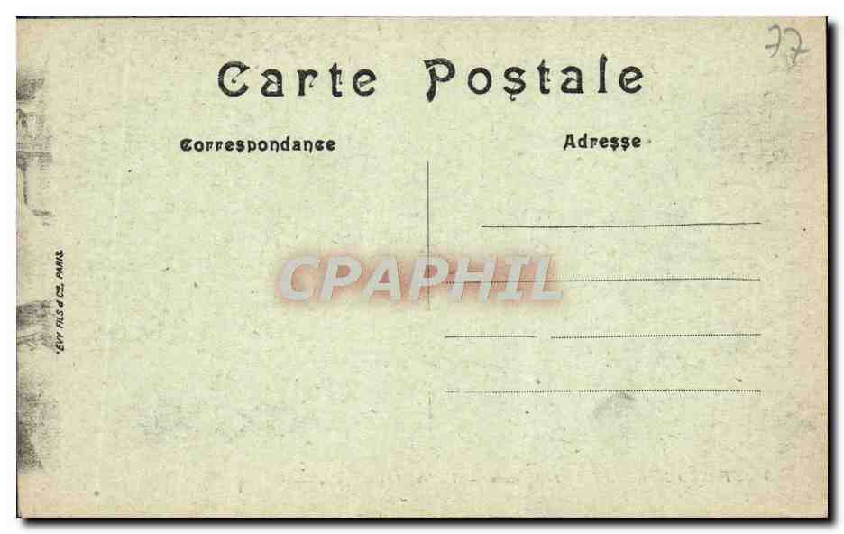 Fontainebleau — Das Schloss — Ansicht der Ovalen Hofstätte — LL — Rückseite