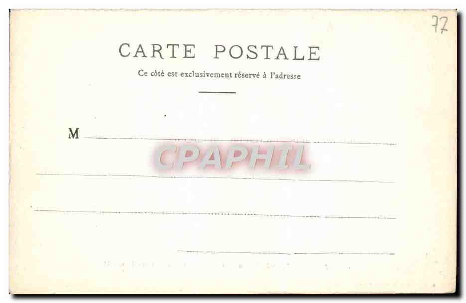 Palais de Fontainebleau — Cheminée de la Galerie Henri II — L. Ménard, phot.-édit., Fontainebleau — Verso