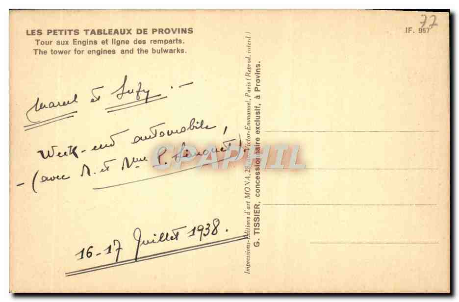 Provins — Tour aux Engins et ligne des remparts — Mona — Reverso