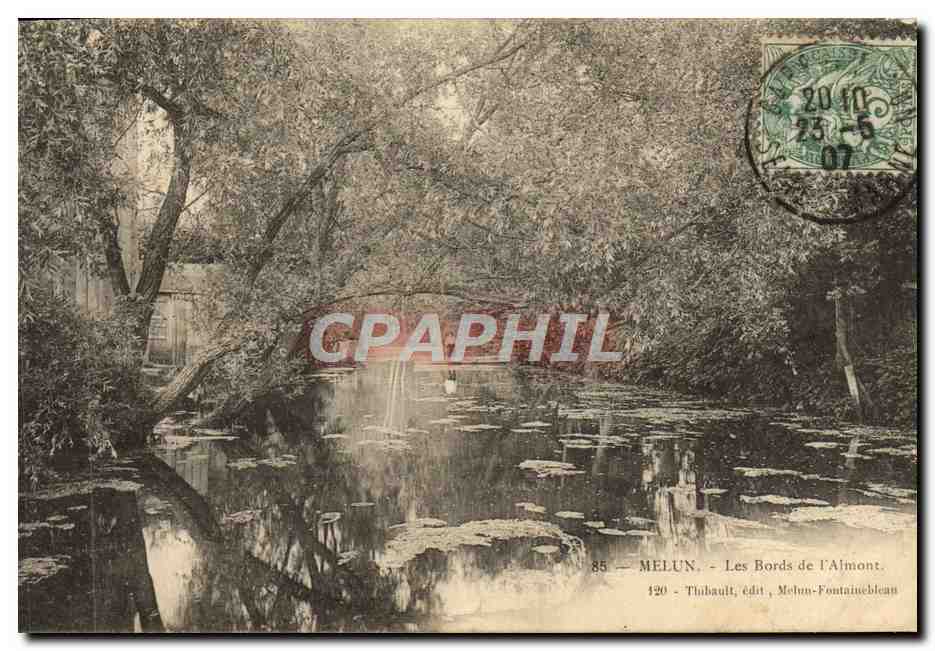 CPA Melun Les Bords De l'Almont