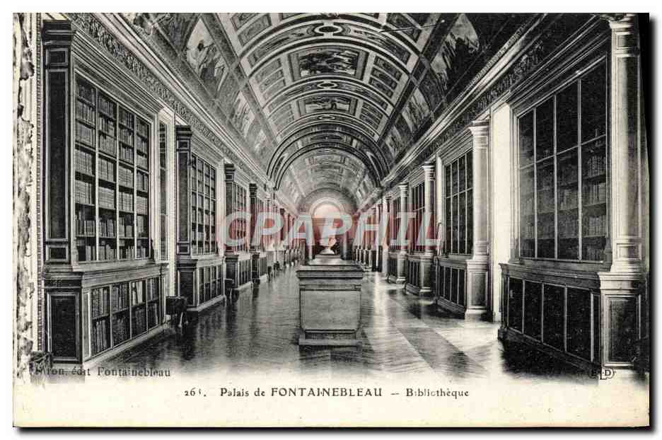 Palacio de Fontainebleau — Biblioteca — Ediciones de la Imprimerie de Deléty, París