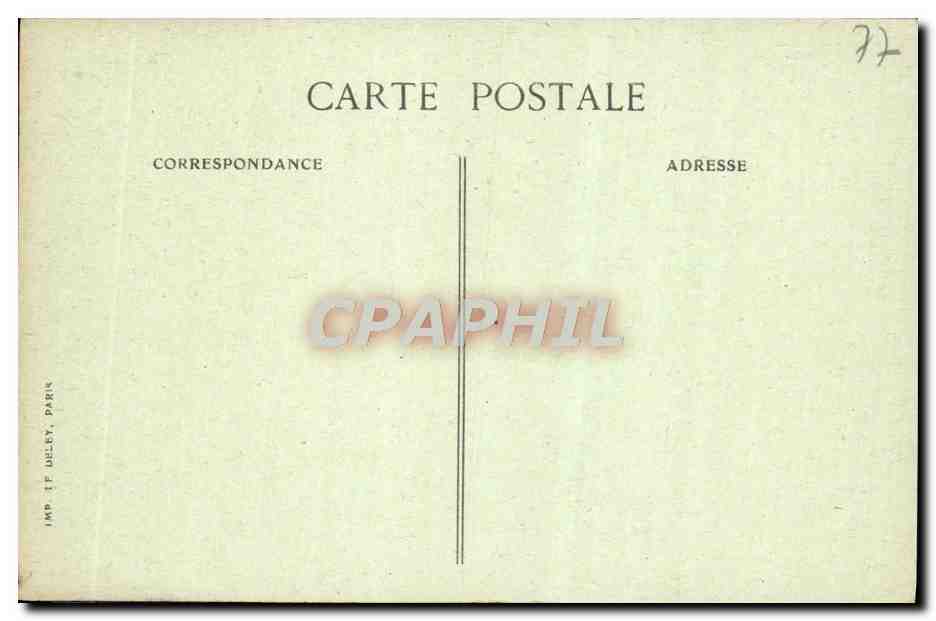 Palacio de Fontainebleau — Biblioteca — Ediciones de la Imprimerie de Deléty, París — Reverso