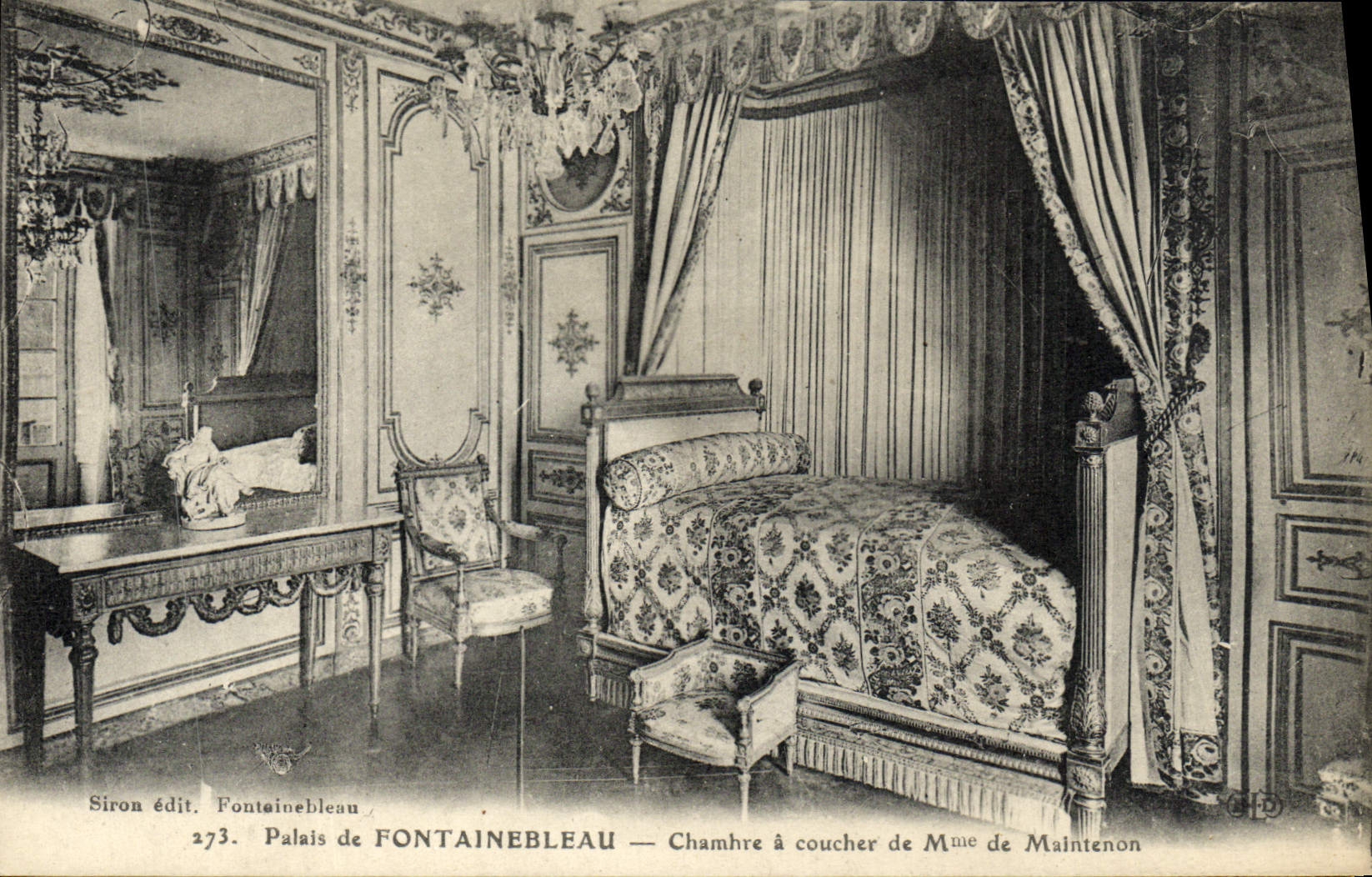 Palast von Fontainebleau — Schlafzimmer von Madame de Maintenon