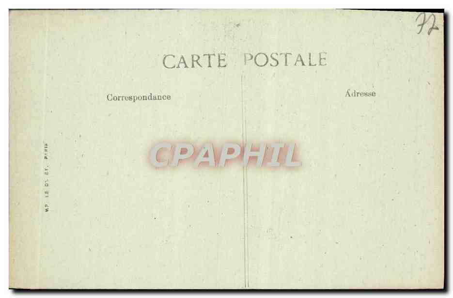 Palacio de Fontainebleau — Estudio de la Abdicación — Siron edit, Fontainebleau, n°265 — Reverso
