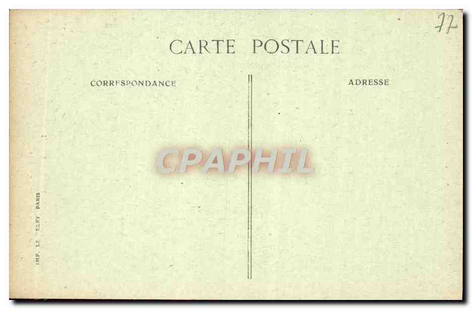 Palazzo di FONTAINEBLEAU — Culla del Re di Roma — Editore E.D. — Verso