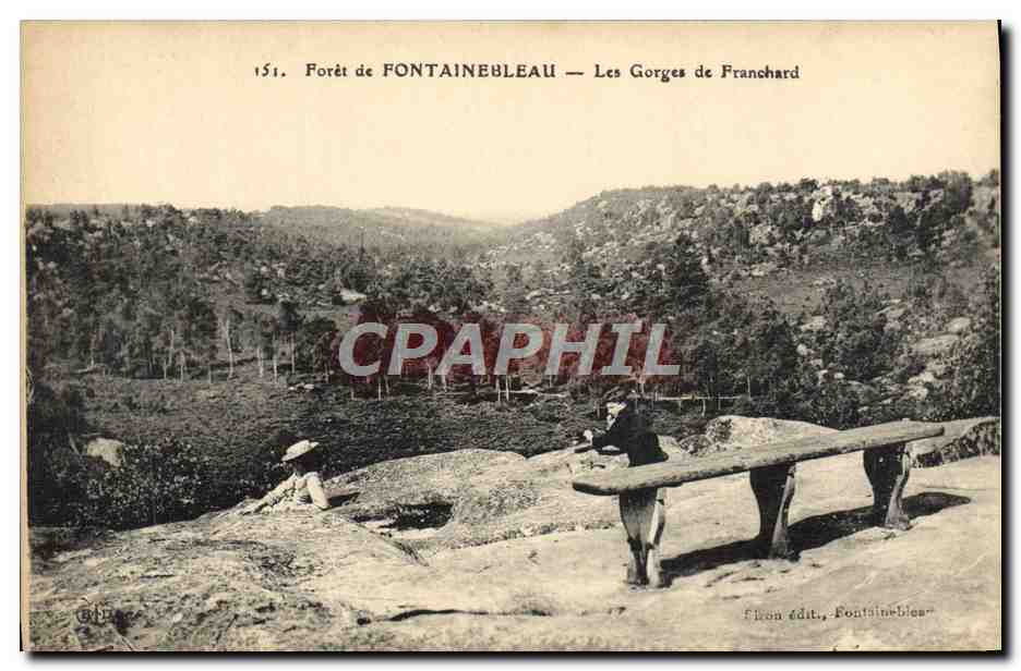 Bosque de FONTAINEBLEAU — Las Gorges de Franchard — Editor Fléron, Fontainebleau