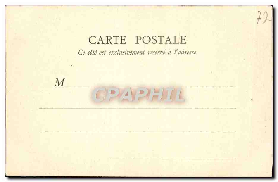 Forêt de Fontainebleau — Rocher de Bouligny — B. F., Paris, n°10 — Verso