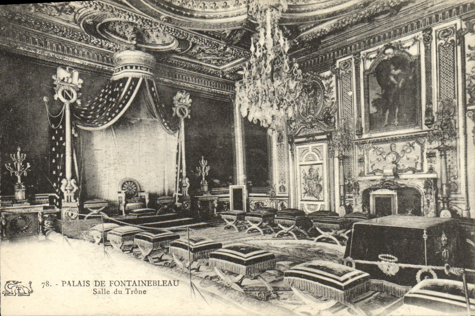 Palais de Fontainebleau — Salle du Trône — Éditeur non identifié, n° 78