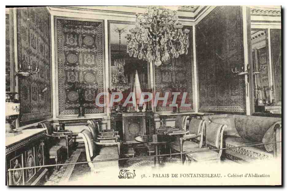 Palazzo di Fontainebleau — Stanza dell'Abdicazione — n°58
