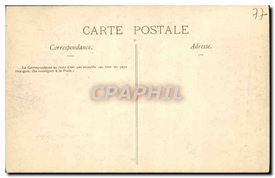 Wald von Fontainebleau — Der Elefant — Verlag Barbizon, n°31 — Rückseite