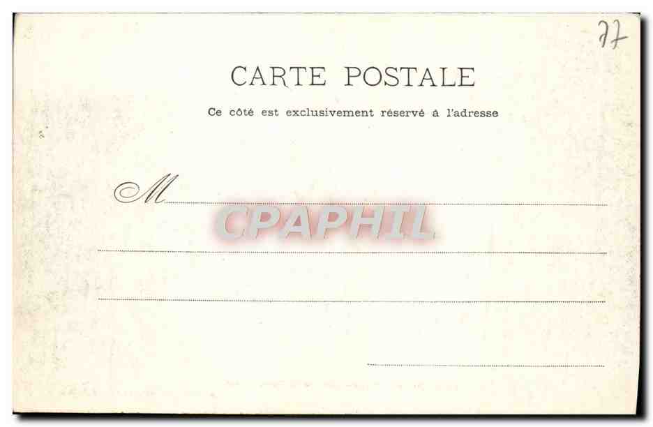 Fontainebleau - Avon - La Dame Jeanne — A. Siron, phot.-édit., Barbizon (S.-et-M.) — Verso