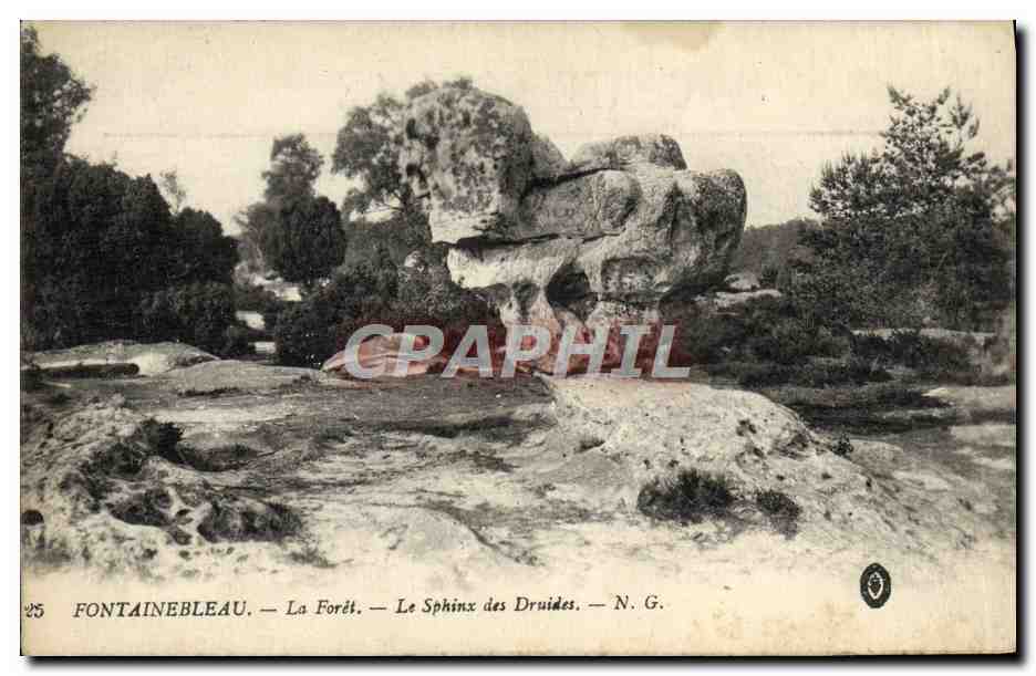 Fontainebleau — La Forêt — Le Sphinx des Druides — N.G.