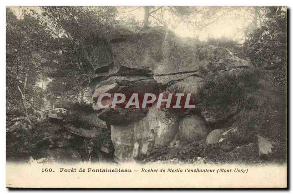Forêt de Fontainebleau — Felsen des Merle der Zauberer (Mont Ussy)