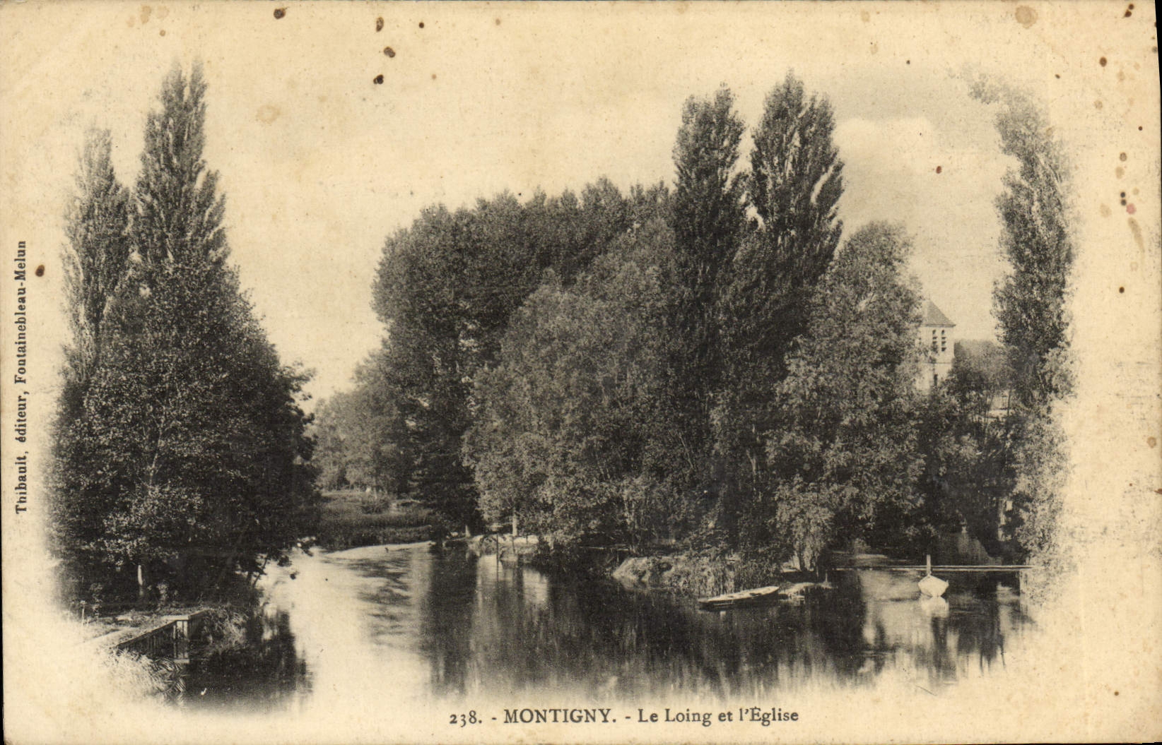 CPA Montigny Le Loing Et l'Eglise