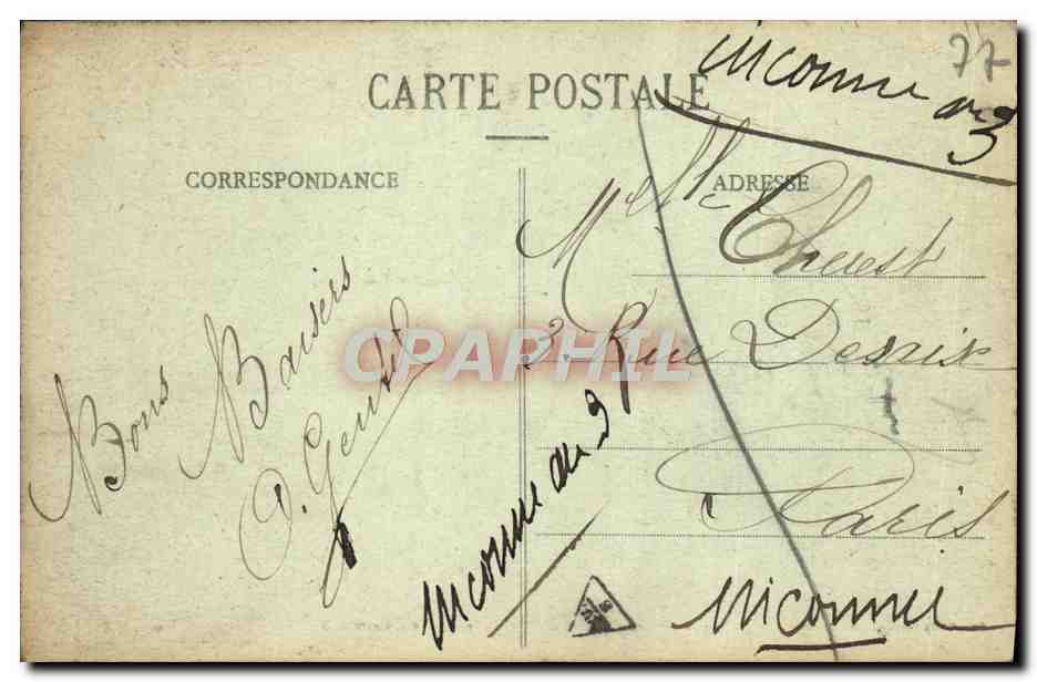 CPA Ancien Chateau De Blandy Les Tours Ensemble — Rückseite