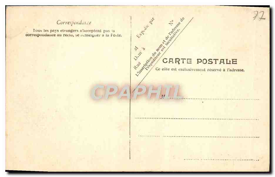 Forêt de Fontainebleau — Le Nid d'Aigle — G.U.92 — Rückseite