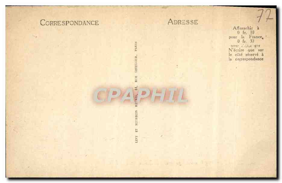 CPA Meaux Vue Generale Prise De l'Hotel De Ville — Rückseite