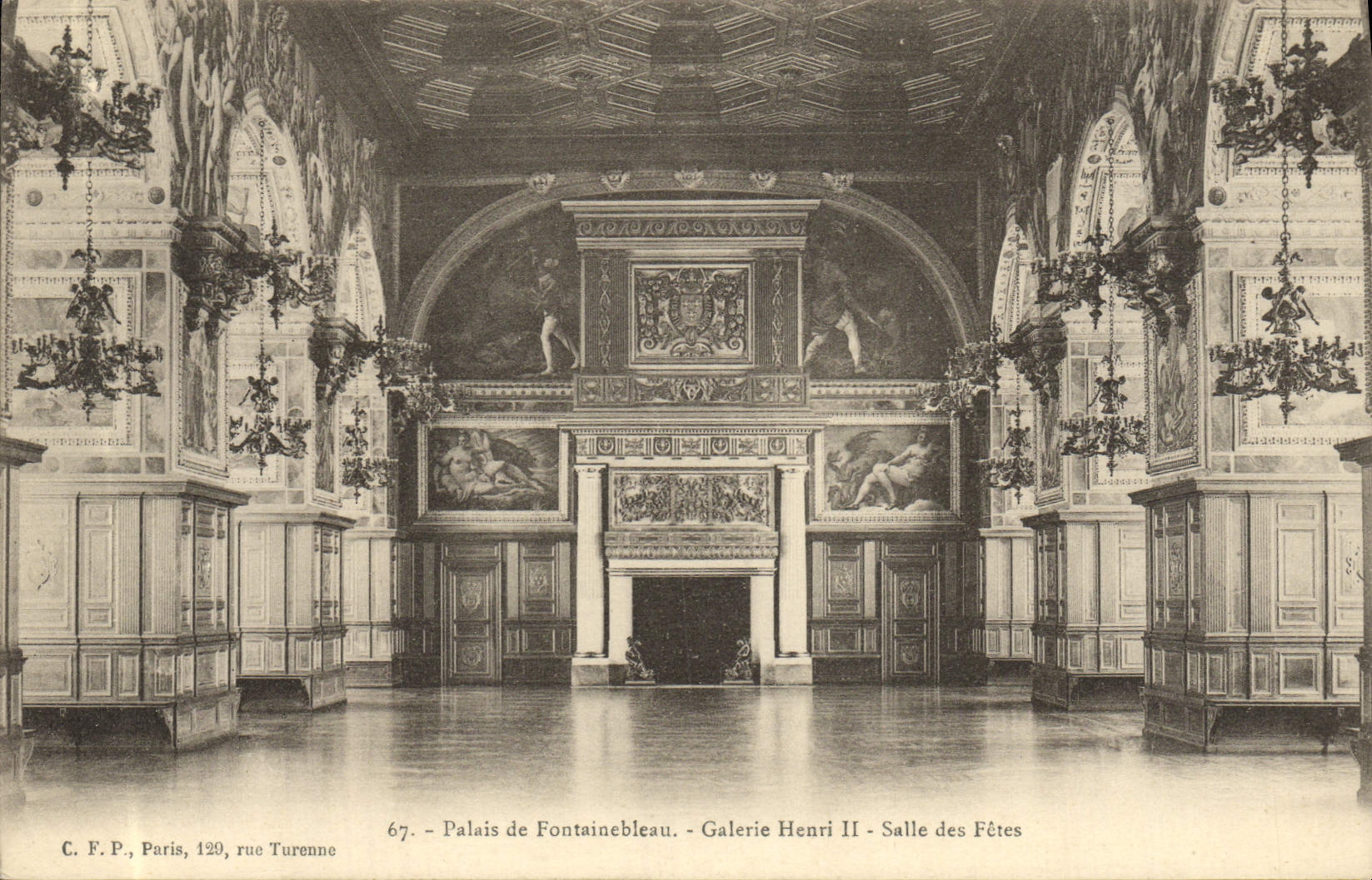 Palazzo di Fontainebleau - Galleria di Henri II - Sala delle Feste