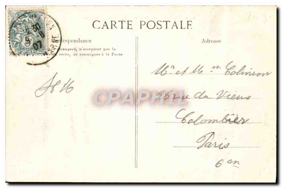 CPA Melun Pont Et Les Bateaux Lavoir — Rückseite