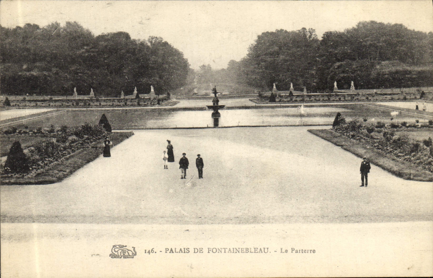 Palazzo di Fontainebleau — Il Parterre — Editore anonimo, n° 146