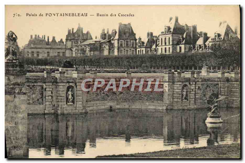Palazzo di FONTAINEBLEAU — Bassin delle Cascate — Edizione Siron