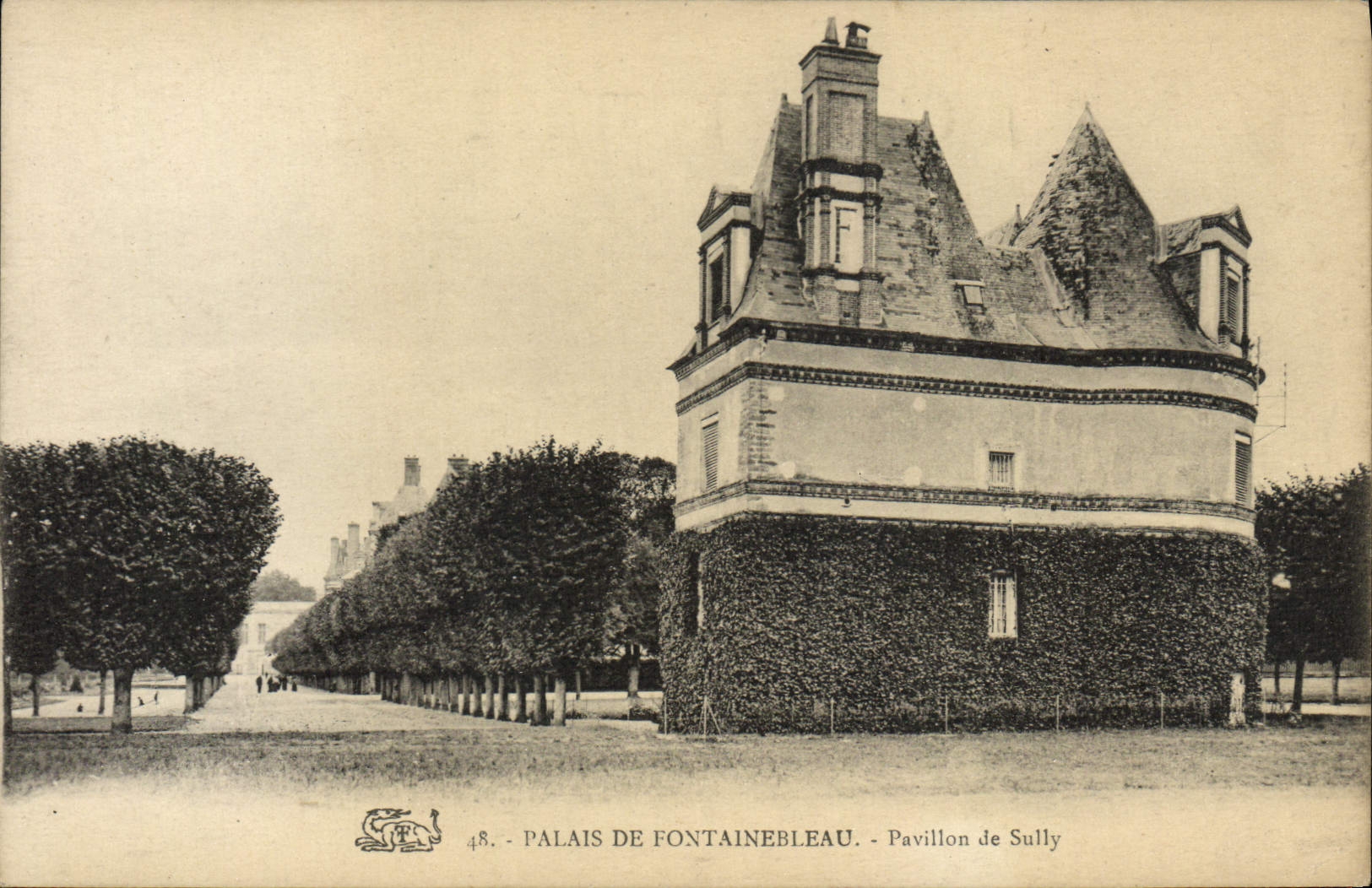 Palacio de Fontainebleau — Pavillon de Sully — Editor anónimo, n° 48