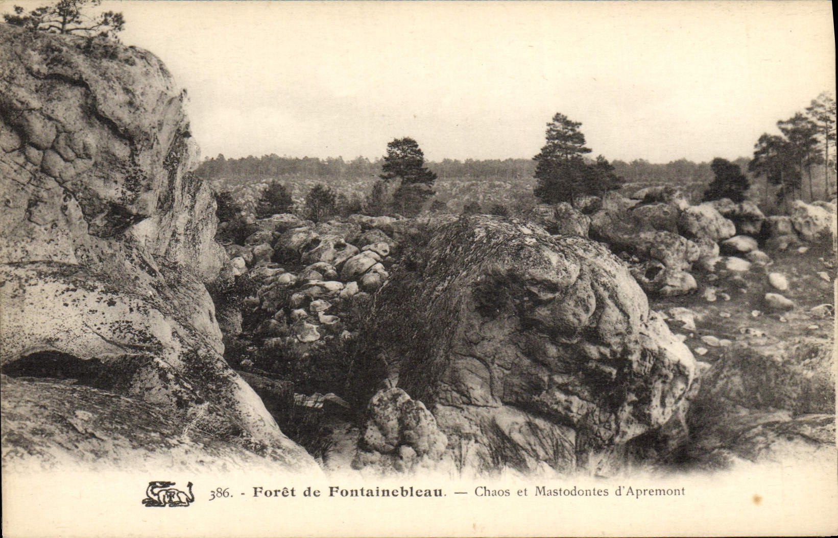 Woud van Fontainebleau — Chaos en Mastodonten van Apremont — n° 386