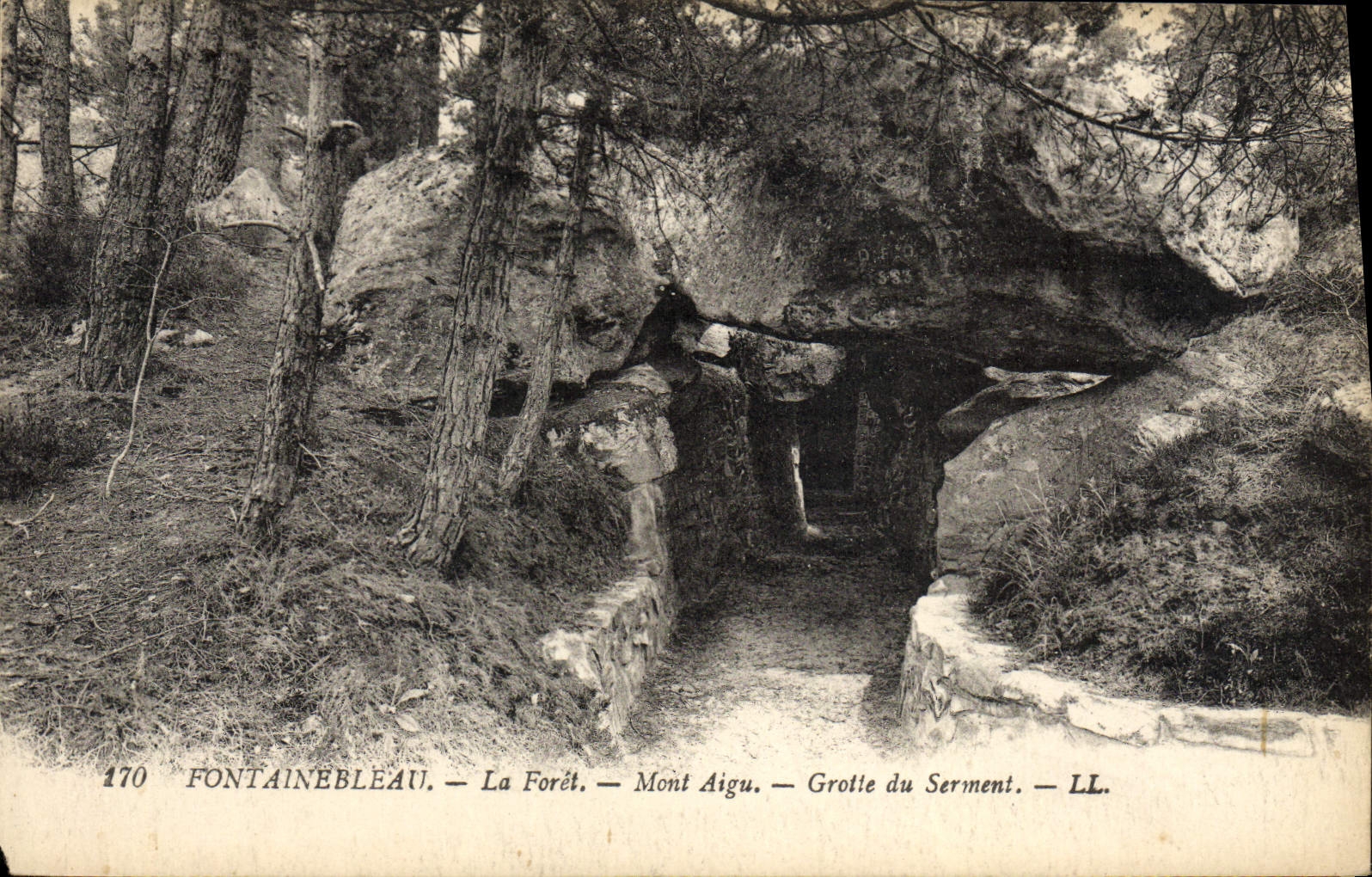 Fontainebleau — La Foresta — Mont Aigu — Grotta del Giuramento — LL. — N° 170