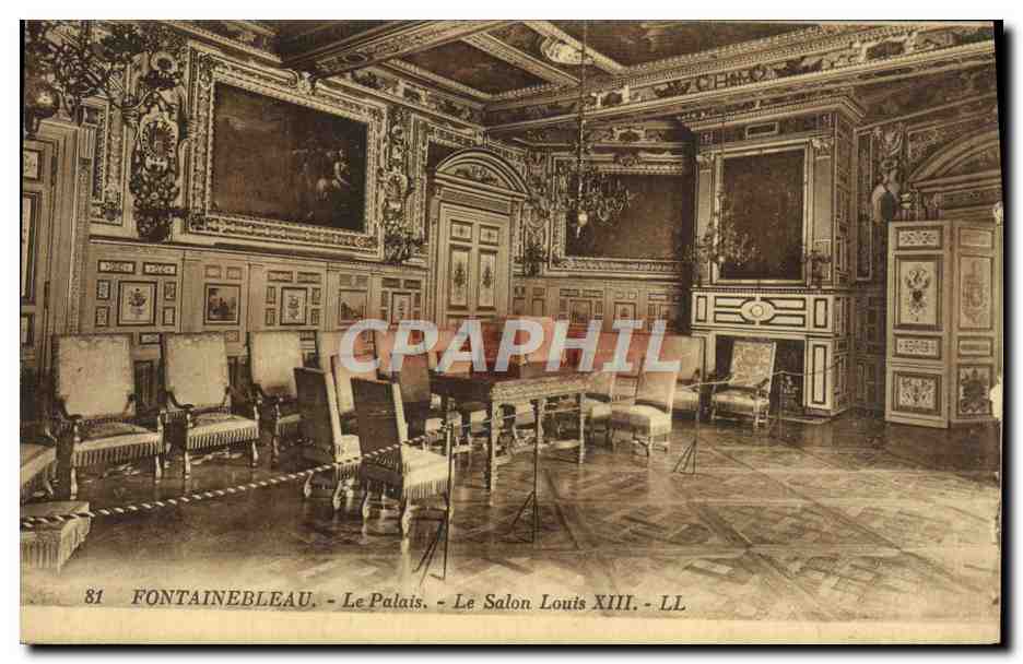Fontainebleau - Le Palais - Le Salon Louis XIII - LL