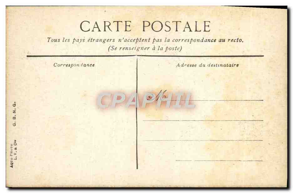 Fontainebleau — Le Palais, la Porte dorée et la Chapelle Saint-Saturnin — G.B. & Cie — Achterkant