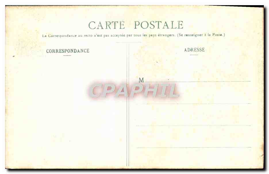 Woud van Fontainebleau — De grot van Augas — Onbekende uitgever, nr. 297 — Achterkant