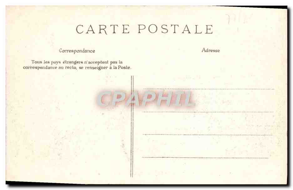 Forêt de FONTAINEBLEAU — La Tête du Chien — A. SIRON Edit. — Verso