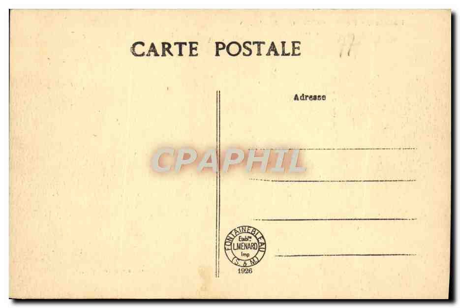 Palais de Fontainebleau — Les Adieux — Collection Artistique L. M. — Rückseite