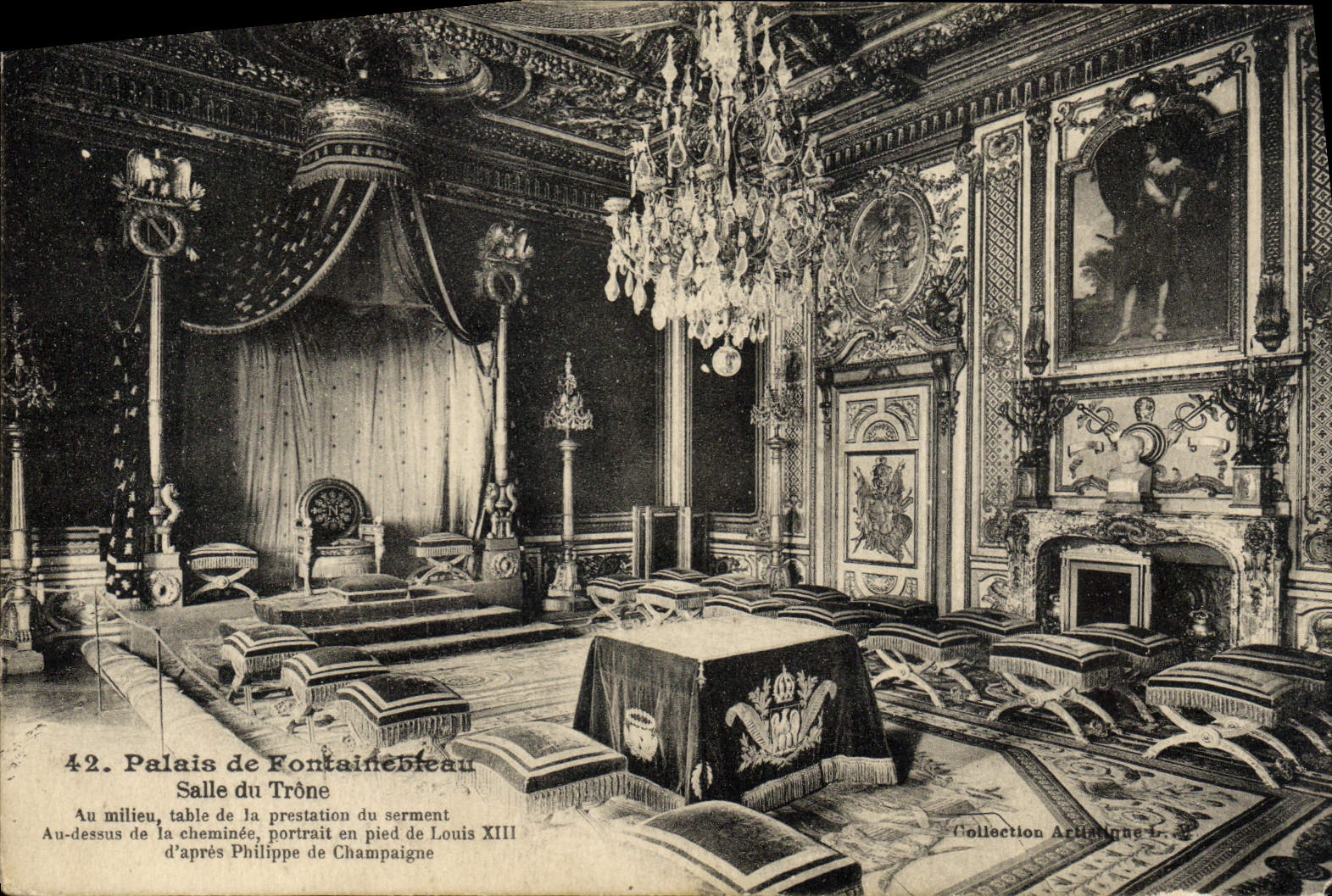 Palais de Fontainebleau — Salle du Trône — Collection Artistique L. Ménard
